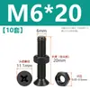 Tornillos de acero inoxidable 304 negros de cabeza avellanada en cruz juego de dos piezas tornillos de máquina de cabeza plana y tuercas M2M3M4M5M6M8