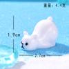 Nuevo Lindo Pingüino Oso Polar Musgo Micro Paisaje Escena de Nieve Adorno Foca Cubito de Hielo Paisajismo Navideño Accesorios