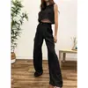 Aliexpress Roupa de Primavera e Verão Plus Size Solta Elegante Cor Sólida Sem Mangas Colete e Calça Longa Moda Roupa Esportiva Atacado Transfronteiriço