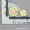 Accesorios para el Cabello Dentados Tocado Pequeña Margarita Accesorios de Resina Flores DIY Pegamento para Niños Pegamento en Crema Paquete de Materiales para Funda de Teléfono Móvil