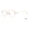 Nuevas Gafas de Titanio con Montura Pequeña, Poligonales Artísticas, Ultraligeras, Esenciales para Maquillaje Natural, para Mujer, se Pueden Montar Lentes de Miopía
