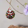 Enfeites de Árvore de Natal Transfronteiriços Acrílico Plano Papai Noel Enfeites de Natal Decorações de Natal