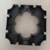 Suporte de Almofada para Tubo de Flor de Ameixa de Sete Furos Preto, Durável para Canteiros de Obras de Engenharia e Municipais, Forte Resistência à Pressão, Resistência a Altas Temperaturas, Almofada de Tubo Redondo