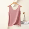 Colete térmico de veludo alemão feminino novo outono e inverno com forro de lã AB, justo, sem mangas, base, top de alça