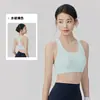 Top Esportivo Feminino Pilates Costas Nadador Costas Bonitas Regata Yoga Absorvente de Suor Secagem Rápida Bojos Integrados Roupa Íntima para Esportes de Alta Intensidade