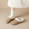 Wei Wei Girl 95139 Zapatos Cálidos de Piel con Aumento de Altura Interior para Mujer, Invierno, Exteriores, Planos, Perezosos, Slip-on, Birken, Zapatos de Algodón