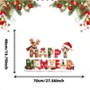Decorações de Natal da Amazon adesivos eletrostáticos coloridos impressos adesivos para vidros de janela adesivos decorativos do Papai Noel