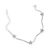 045 Pulsera de plata de ley S925 estilo coreano INS diseño nicho lujo ligero personalidad simple estrella cadena joyería femenina
