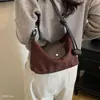 Bolso de moda de un solo hombro, bolso pequeño cuadrado para debajo del brazo, exquisito modelo nuevo 2026 para mujer, estilo vintage con textura similar al ante