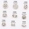 Cor de preservação de cristal banhado a ouro DIY pulseira zircão embutido contas espaçadoras contas de barril roda de diamante cheio de flores acessórios jóias artesanais
