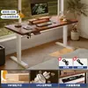 Mesa de Escritório Elevatória Elétrica de Madeira Maciça Mesa de Computador Mesa de Trabalho para Quarto Escritório em Casa Bancada de Trabalho Mesa de Estudo Móvel