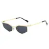 Gafas de Sol Metálicas Ojo de Gato, Gafas de Personalidad Estilo Europeo y Americano Poligonales, Gafas de Sol con Forma de Diamante Y2K Cyber Technology Runway de Amazon