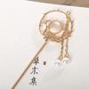 Antigo Hanfu Hairpin Disc Hairpin Diário All-match Simples Borla Cabelo Hairpin Stick Estilo Chinês Headwear Acessórios para o cabelo para mulheres
