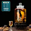 Botella de Vino de Vidrio para Uso Doméstico, Frasco Sellado de Gama Alta para Remojar Ginseng y Vino Medicinal, Recipiente para Vino con Pico, Botella de Vino Especial