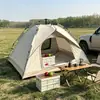 Tienda de campaña plegable tipo paraguas, tienda de campaña para acampar al aire libre de despliegue rápido, tienda automática a prueba de lluvia engrosada con recubrimiento plateado que bloquea la luz
