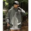 Jaqueta com Capuz Masculina Primavera e Outono Solta Tendência Casual Americana Tops Jaquetas de Trabalho de Outono Jaquetas Masculinas