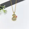 Collar de Acero Inoxidable para Mujer Joyería de Nicho Versátil Colgante de Cobre Cadena Elegante para Clavícula Joyería Cadena de Lujo Ligero