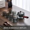 Xiaoyao Panela de Vidro Conjunto de Chá Kung Fu Casa Escritório Bule com Alça Lateral Bule Giratório Utensílio para Ferver Chá Fogão Elétrico de Cerâmica