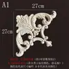 Talla de madera de Dongyang madera maciza florero de esquina puerta pared de fondo calcomanías francesas y europeas piezas de flores diagonales adornos decoración casa de muñecas de boda