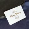 Bendición creativa tarjeta pequeña mini tarjeta de agradecimiento de boda tarjeta de mensaje tarjeta decorativa para caja de regalo dorado flor tarjeta de felicitación
