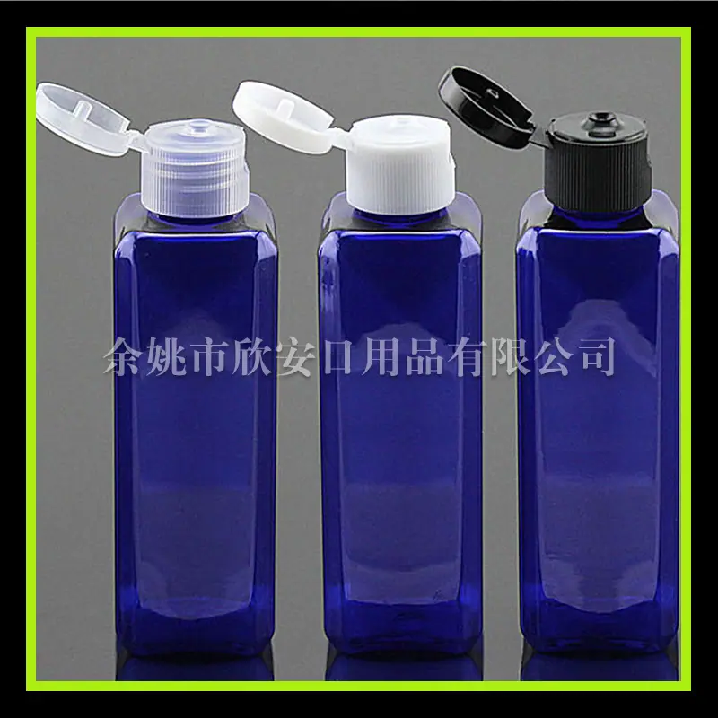 100ml 方形pet + 翻 盖20mm