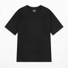 Camiseta Masculina Estampada com Letra Manga Curta Verão Nova Marca de Moda Americana Manga Meia Manga Top Solto Camiseta de Cinco Quartos para Homem