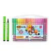 Plumones de acuarela lavables Deli para niños de preescolar, juegos de plumones de acuarela de 12/18/24/36/48 colores, papelería al por mayor