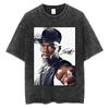 Camiseta Hip Hop Streetwear 50 Cent Rapper Estampa Camiseta Americ