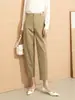 Pantalones Harem Cortos de Pierna Recta Casuales Sueltos de Cintura Alta con Caída de Modal para Mujer Nueva Colección Primavera Xingge