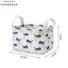 Cesta Pequeña de Almacenamiento Fresca para Escritorio Cesta Pequeña de Lona con Película Impermeable Cesta para Frutas Cesta Pequeña de Almacenamiento para Artículos de Oficina y Varios