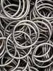 Tubo Galvanizado Aço Inoxidável 304 Tubo Oco Tubo de Aço Círculo 46 Pontos 1 Polegada 2025 Anel de Tubo Quadrado Anel de Ferro Fechado Fixo
