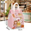 Caixa Descartável para Bolo de Aniversário de 4, 6, 8, 10 polegadas, Bolsa Térmica, Folha de Alumínio, Embalagem Portátil para Levar, Refrigerada, Personalizada