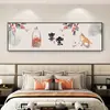Nueva Pintura Colgante de Cabecera para Dormitorio Hogar Cálido Chino Paz y Alegría Dormitorio Principal Sala de Estar Pintura Decorativa Hotel B&B Caligrafía y Pintura Mural