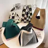 Bolso Tote Nuevo de Moda con Lindo Diseño de Animal, Bolso de Mano Versátil para Mujer, Estilo Coreano y Japonés, Bolso de Punto para Exteriores para Damas