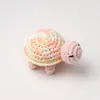 Pingente de Boneca de Crochê Popular Feito à Mão Transfronteiriço, Enfeite de Tartaruga Pequena de Crochê com Fio, Acessório de Pingente para Chaveiro Tricotado