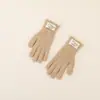 Guantes de Punto para Niños y Niñas, Calidez Invernal para Exteriores y Protección contra el Frío, Guantes Largos Versátiles de Lana con Dedos Separados para Pantalla Táctil
