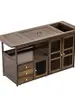 Casa Móvil Mesa Pequeña de Té Escritorio de Té Carrito de Té Sencillo Sala de Estar Balcón Tetera Mesa de Café Integrada Bandeja de Té Juego de Té