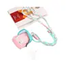 Bolsa de Armazenamento com Alça Transversal Ajustável de Tecido para Celular, Cordão Dopamina para Viagens ao Ar Livre, Alça Lateral Antiperda