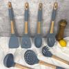 Amazon Silicone Kitchenware Conjunto de silicone Pantufa antiaderente para bebês Chupeta de silicone Material de silicone Alça Não é fácil de aquecer Condutor