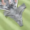 Tanga deportiva explosivamente cómoda con rosca simple transpirable para mujer cintura baja algodón suave pantalones T comercio exterior al por mayor