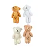 Llavero de Peluche de Oso Articulado de Dibujos Animados de 10 cm Colgante para Bolso Pulsera Accesorios Hechos a Mano DIY Accesorios para Ropa Muñeca