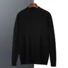 Suéter de Cachemira de Cuello Alto Nuevo para Otoño e Invierno Suéter de Lana Grueso Cálido para Hombre Capa Base Invierno Suéter de Cachemira de Cabra para Hombre