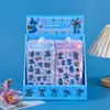 Pegatinas 3D Huecas en Relieve para Niños, Juguetes Decorativos Divertidos de Capibara, Pegatinas de Cristal Transparentes Impermeables para Manualidades