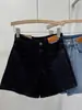 Shorts de Mezclilla de Cintura Alta para Mujer, Verano Tallas Grandes, Adecuados para Caderas Anchas y Muslos Gruesos, Holgados de Pierna Ancha en Línea A, Hot Pants, Modernos