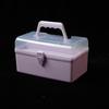 Caja de Medicina de Plástico Portátil al por Mayor de Fábrica Caja de Arte para Estudiantes de Primaria Caja de Herramientas Caja Portátil de Papelería Caja de Almacenamiento para Pintura