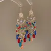 Pendientes de gota con incrustaciones de diamantes transfronterizos europeos y americanos, pendientes de lujo de alta gama, accesorios para orejas de moda de nicho, venta al por mayor desde fabricante de Yiwu
