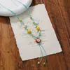 Colar de Maçã de Cerâmica Jingdezhen Colar Borboleta Dopamina Personalidade Fresca Feminina Moda Versátil Colar Venda por Atacado