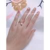 Anillo de perla de agua dulce natural al por mayor en puesto vivo, anillo de libélula con microincrustaciones de oro de 18 quilates y circonita AAA.
