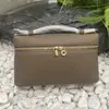 Bolsa para Lonchera Italiana L19 Más Vendida de Amazon, Cruzada de un Solo Hombro, Bolso de Mano de Moda, Bolso Nuevo de Piel de Vaca con Patrón de Lichi