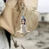 Item popular transfronteiriço: Pingente plano de acrílico para ópera chinesa tradicional Hua Dan, chaveiro de acrílico, personagem infantil de desenho animado